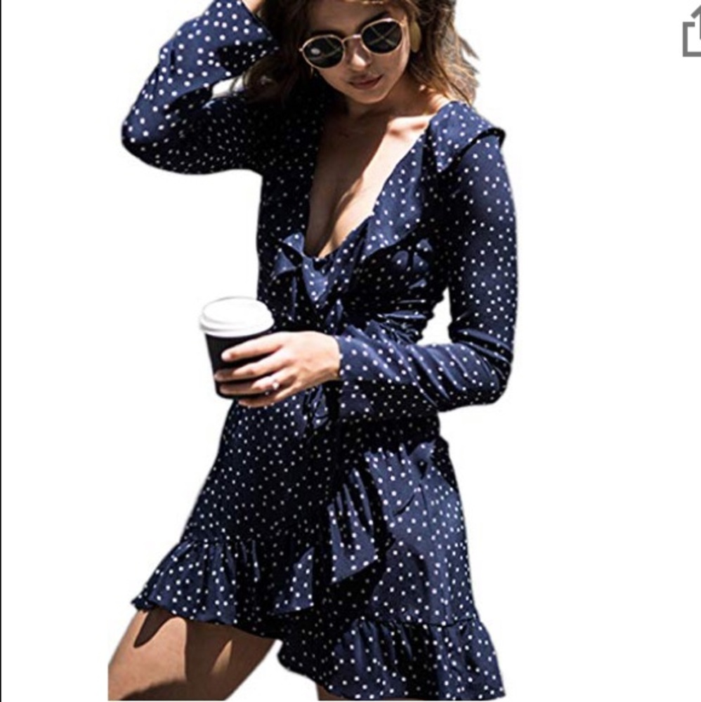 Cutest ruffle dress size SMALL fits 0-2 NWOT